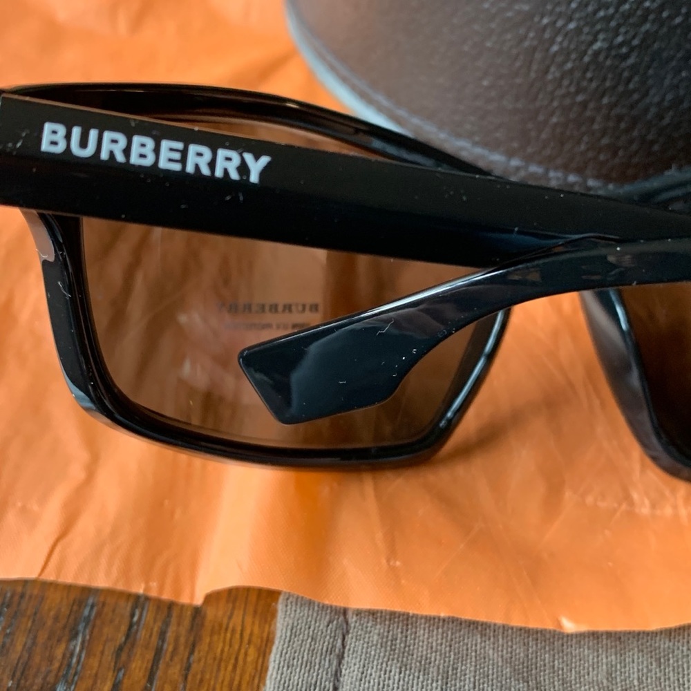 Authentic BURBERRY 66 rectangular acetate logo Sunglasses - Picture 7 of 12